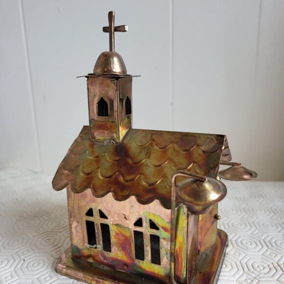 Berkley Design Tin Metal  Vintage Church Music Box ~ Amazing Grace - Picture 4 of 8